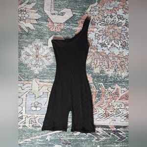 Naked Wardrobe Black One-Shoulder Jumpsuit